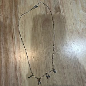 Letter necklace